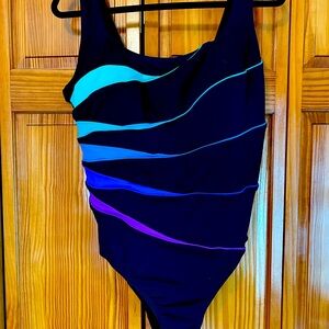 LONGITUDE one piece women’s bathing suit, size 16